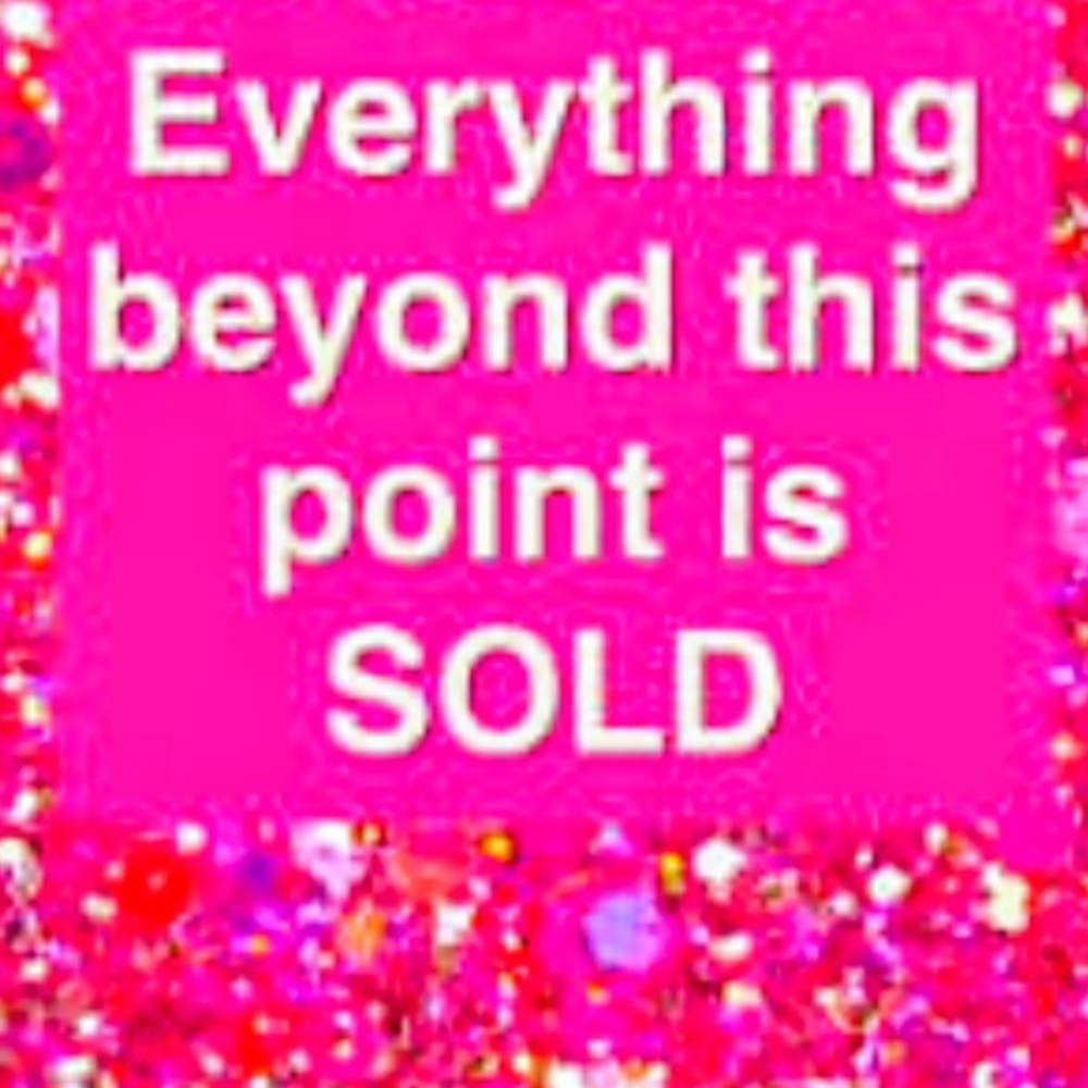 Sold Section Marker - Pink Glitter Notice Sign